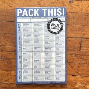 Knock Knock Pack This! Classic Pad - Blue